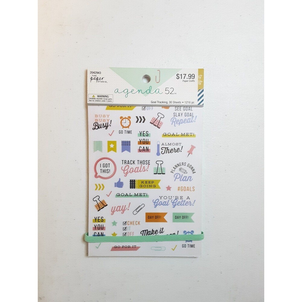 The Paper Studio Agenda 52 1216 pc Sticker Collection